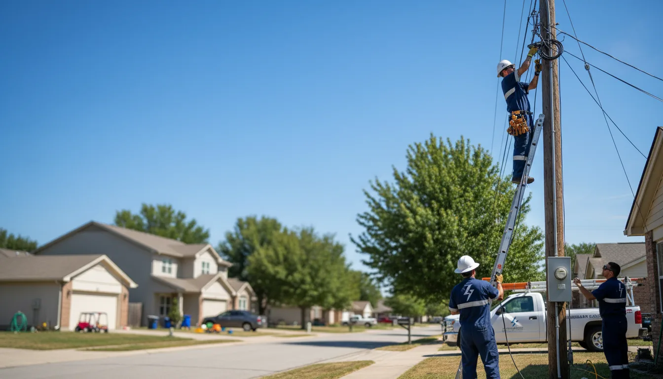 Residential electrician providing installation services in Sedalia, KY